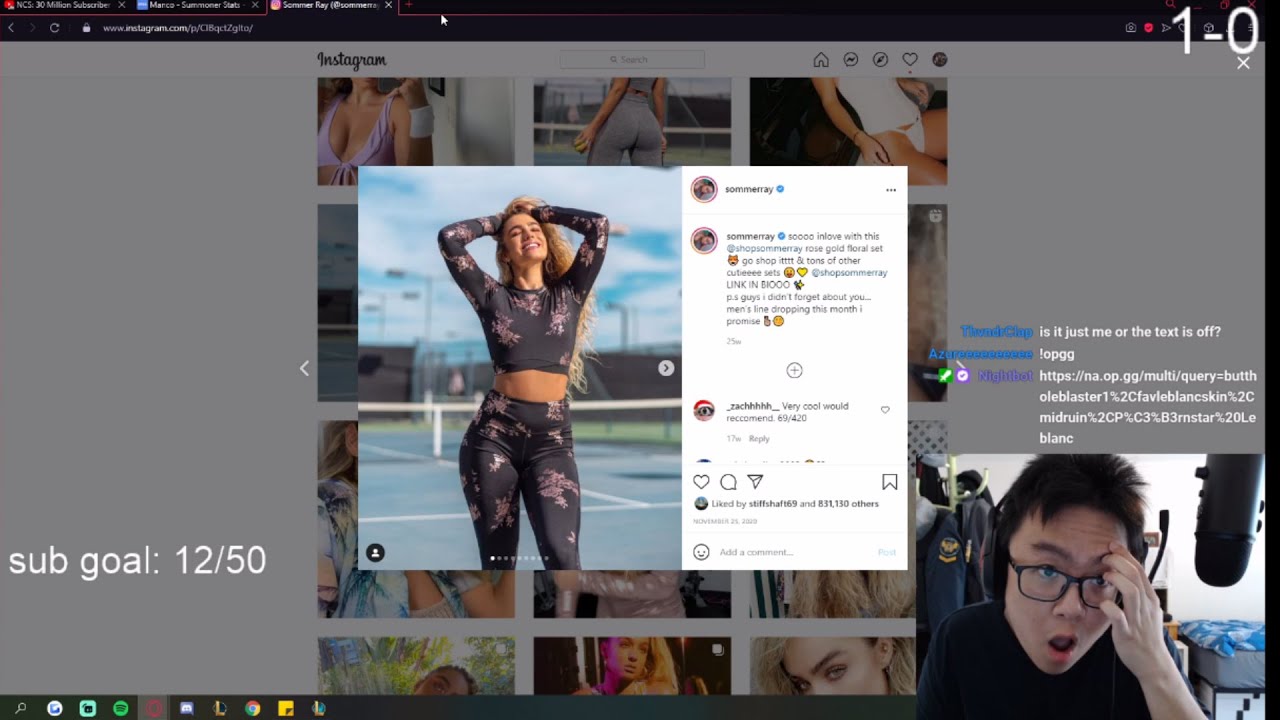 Bobqinxd Caugth Looking Sommerray Instagram | Ghost PENTAKILL (League of Legends Stream Highlights)