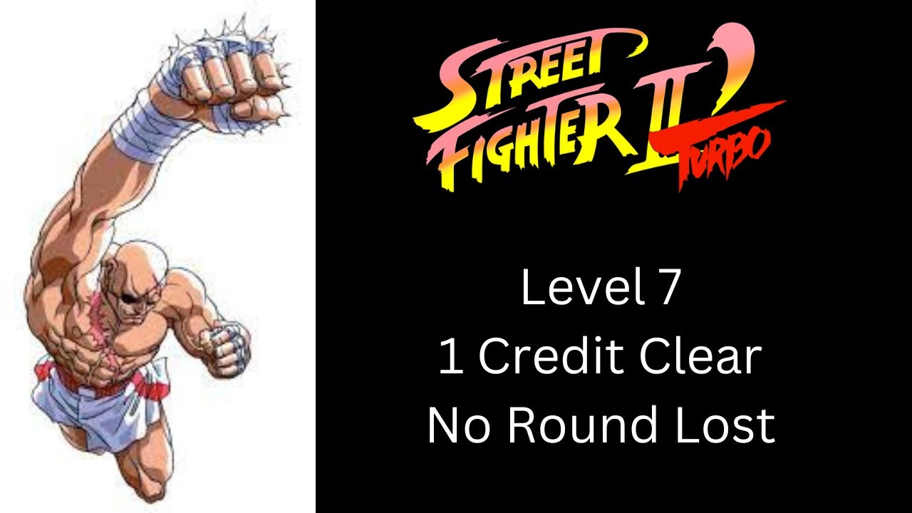 Street Fighter II' Turbo: Hyper Fighting (SNES) - Sagat (Level 7) - 1 Credit Clear - No Round Lost