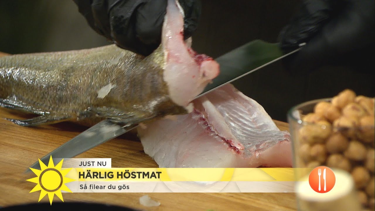 H&auml;r visar Jenny hur en g&ouml;s ska fil&eacute;as - 