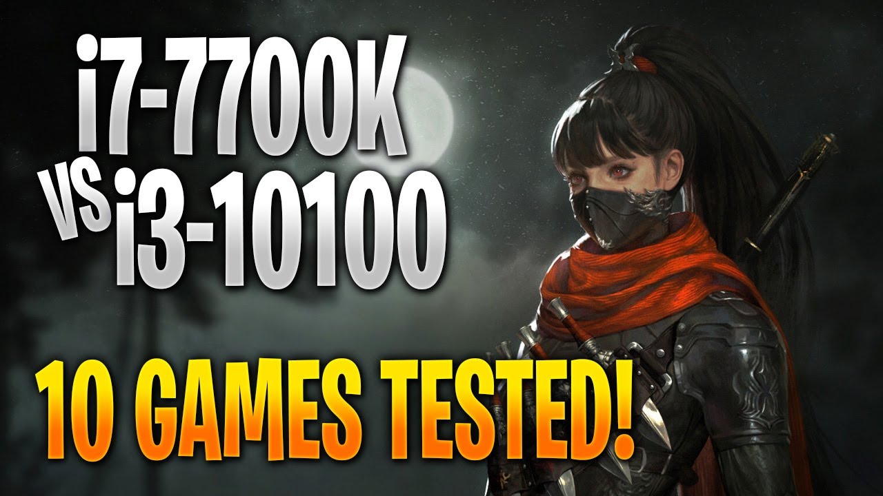 Intel i7-7700K vs Intel i3-10100 | 10 Game Benchmark Test and Gameplay