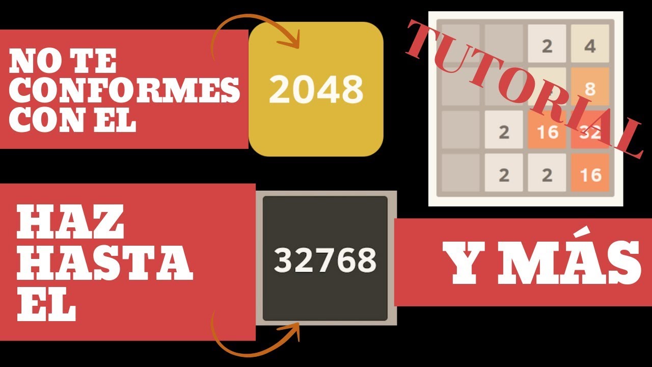 ¡APRENDE a JUGAR al 2048 con este TUTORIAL! (Y haz números grandes FÁCIL con esta ESTRATEGIA 😎)
