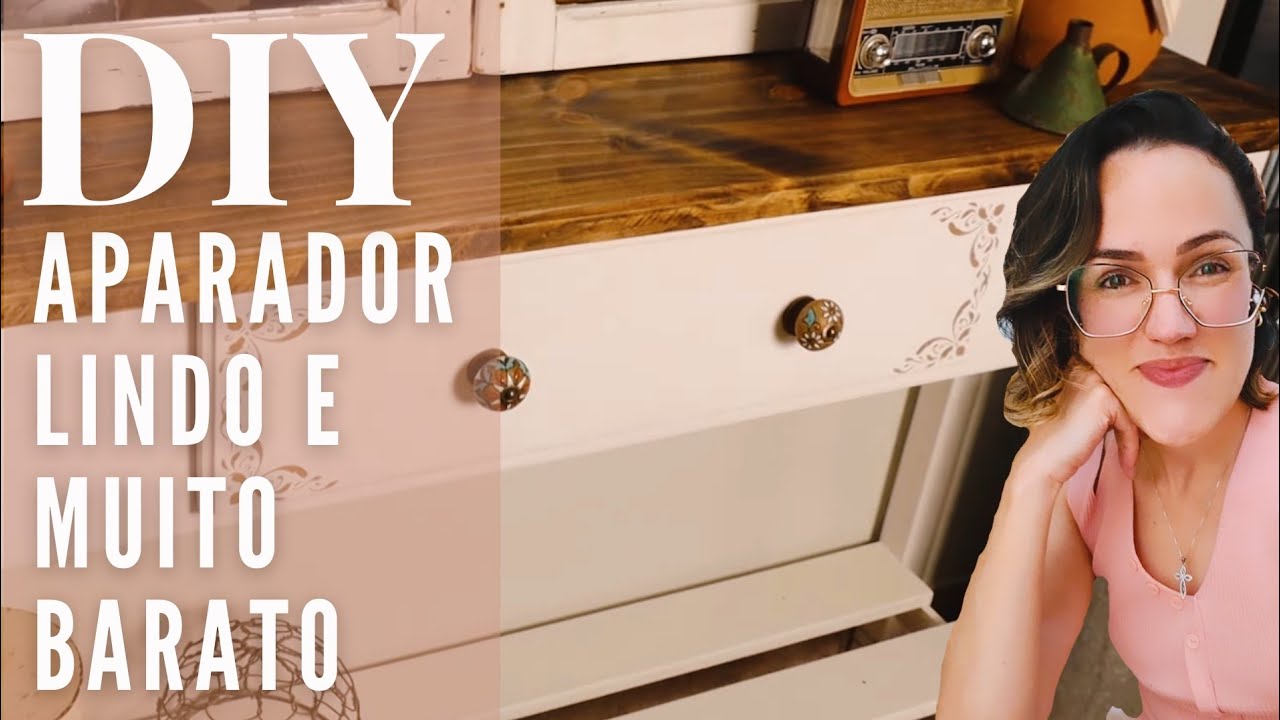 Fiz um aparador gastando muito pouco! DIY FARMHOUSE