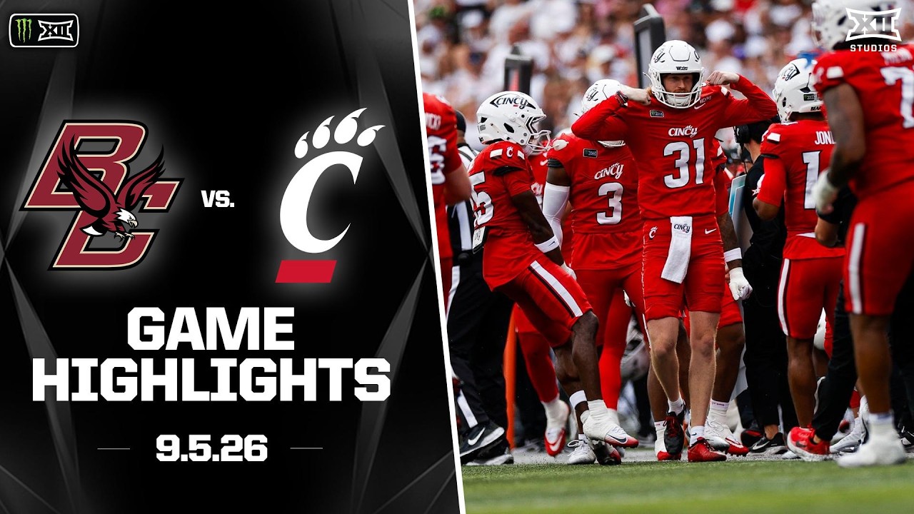 Boston College vs. Cincinnati Highlights | 2026 Monster Energy Big 12 Football