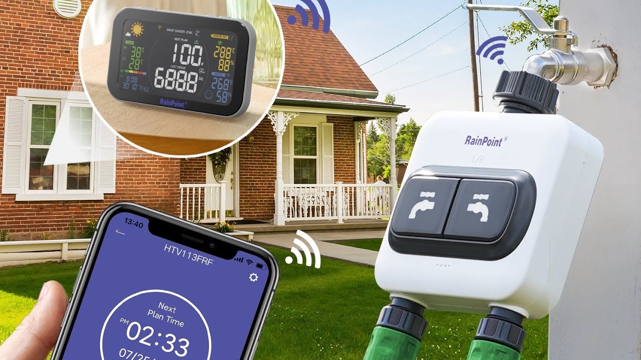 RAINPOINT Smart+ Nuevo sistema de Riego Automático WIFI con Estacion Mtereologica