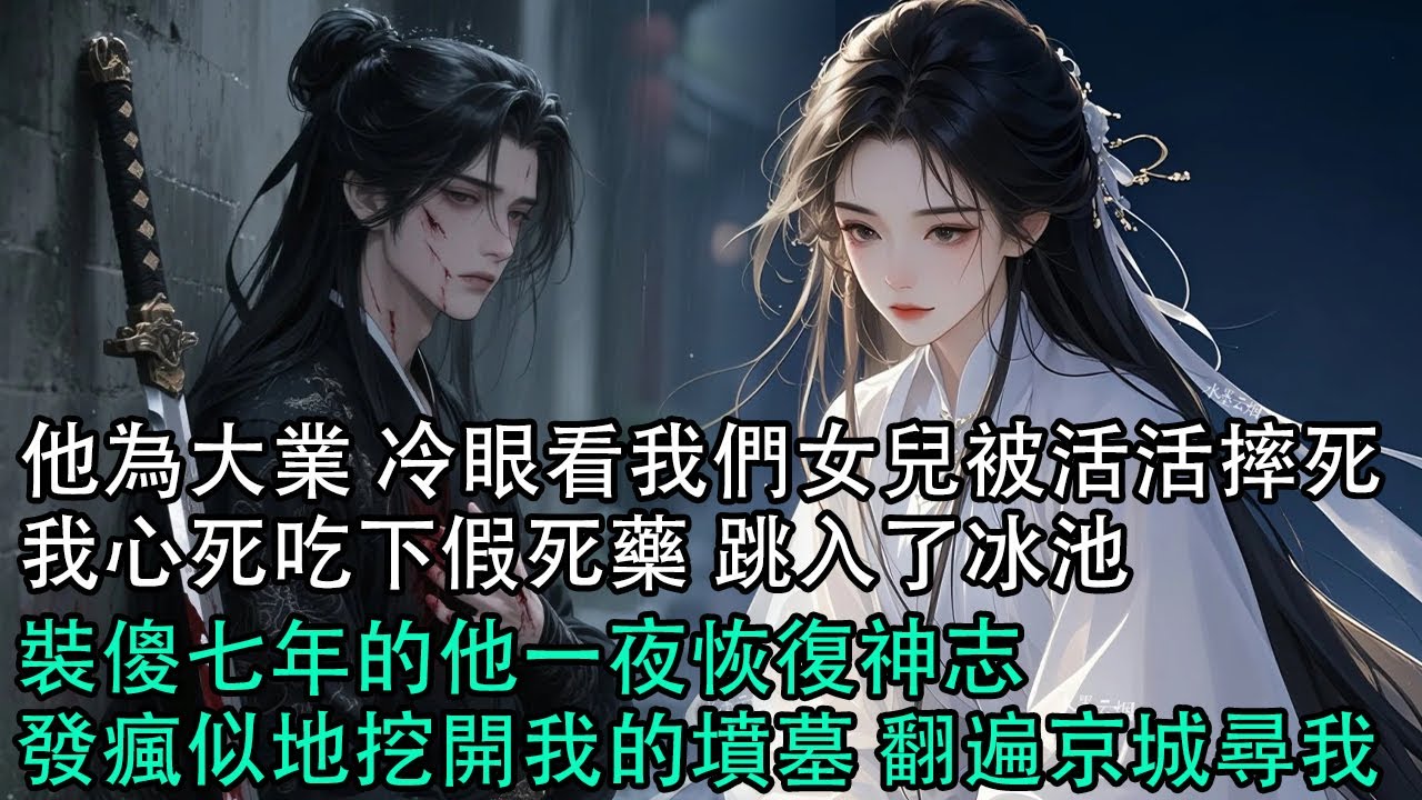 【一口氣看完】他為大業 冷眼看我們女兒被活活摔死，我心死吃下假死藥 跳入了冰池，裝傻七年的他一夜恢復神志，發瘋似地挖開我的墳墓 翻遍京城尋我#古言 #有聲小說 #情感故事