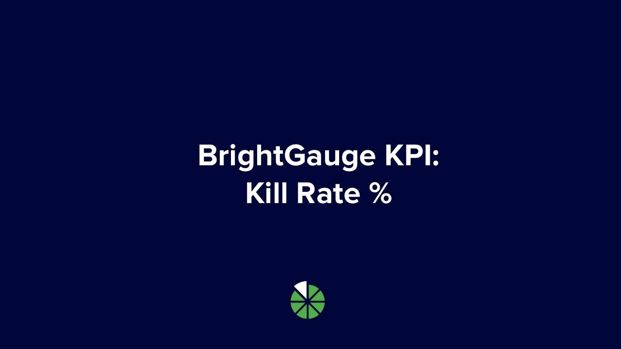 BrightGauge KPI: Kill Rate Percentage