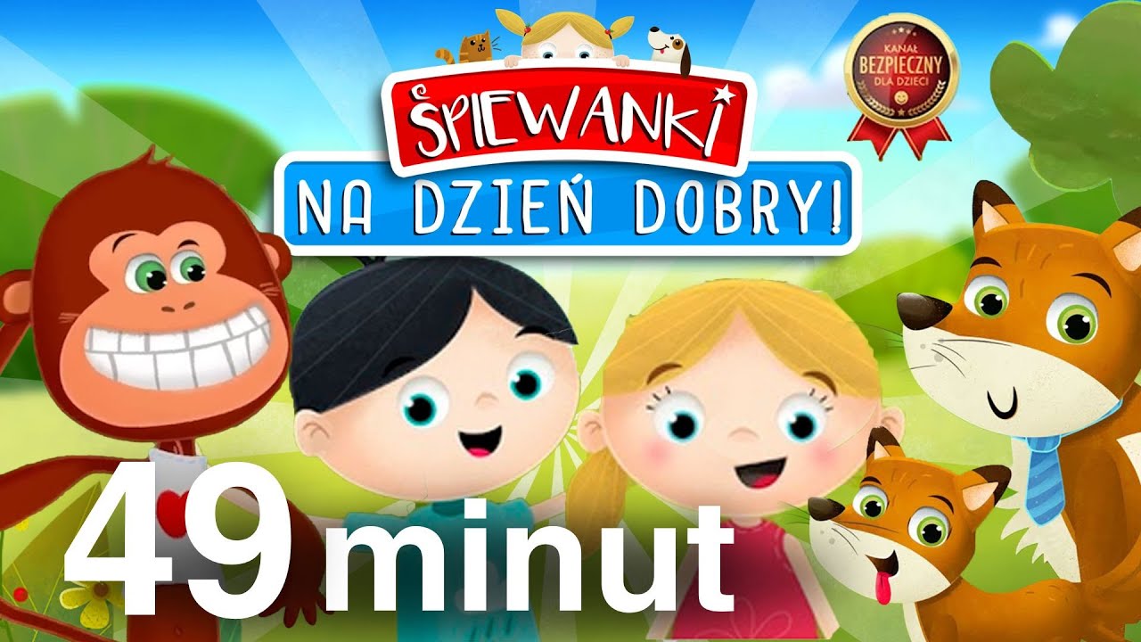 🐷🐨🐳🐙🦁🐗Śpiewanki na Dzień Dobry! Bajki dla dzieci odcinek specjalny! 49 min najlepsze śpiewajki🐙🦁🐗