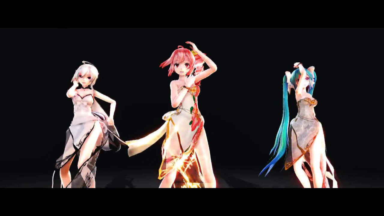 [MMD] ライアーダンス (Liar dance) --- TDA Miku, Teto, Haku (모델 부분 수정)