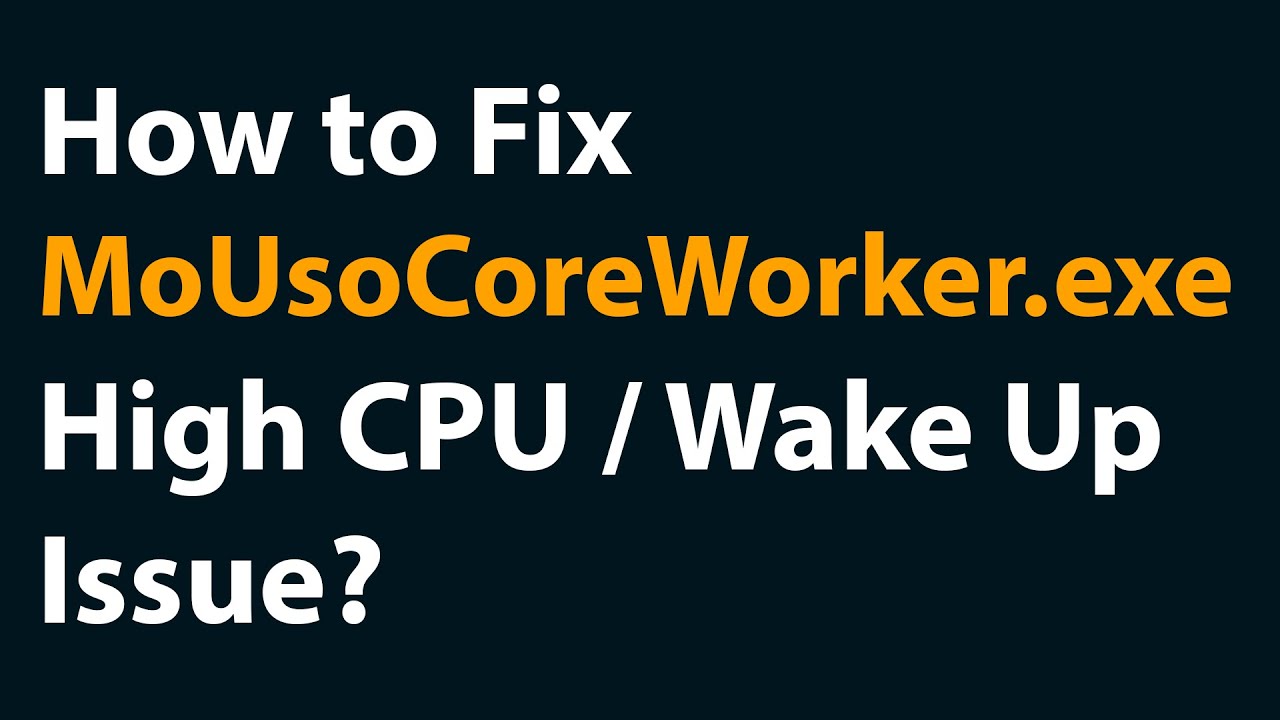 How to Fix Mouso Core Worker Process High CPU / Wake Up Issue?