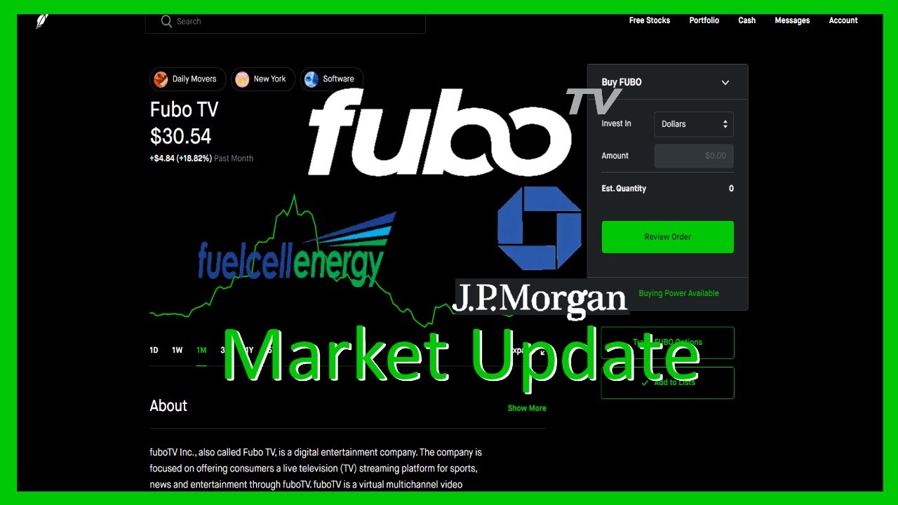100%+ PROFITS Options Trading (FUBO, JPM, FCEL) - Robinhood Investing