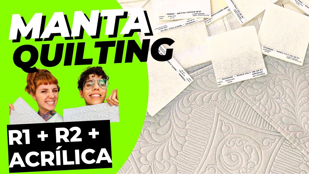 Manta Acrílica, Manta R1 e Manta R2: Diferença! QUAL É MELHOR? Quilting Patchwork Costura Criativa