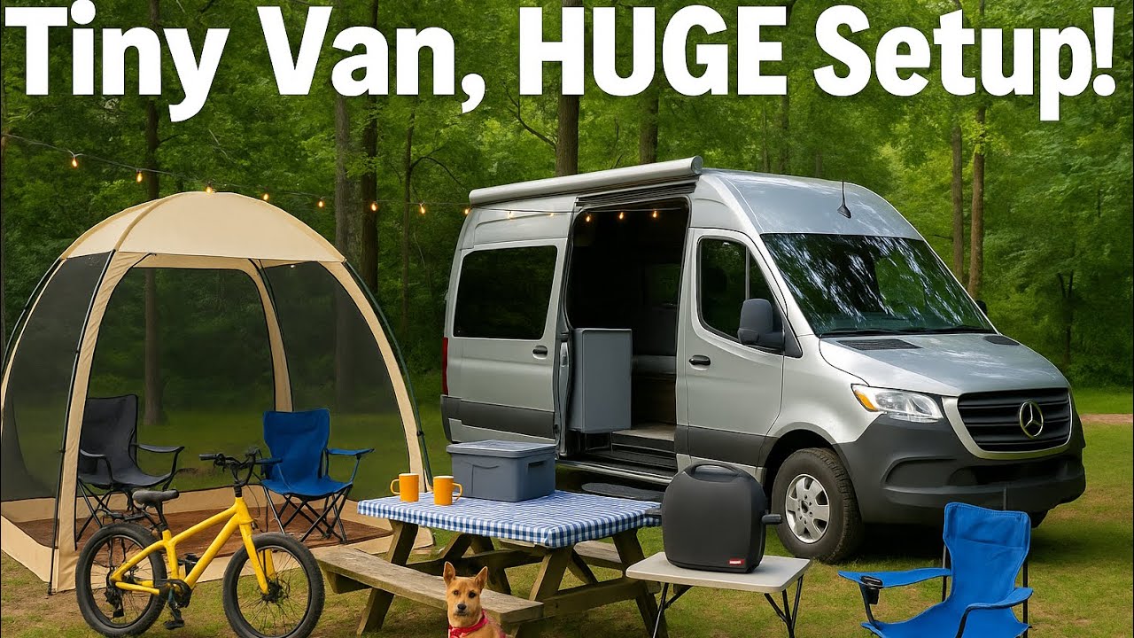 Tiny Van, Huge Setup! You CAN Take It All With You