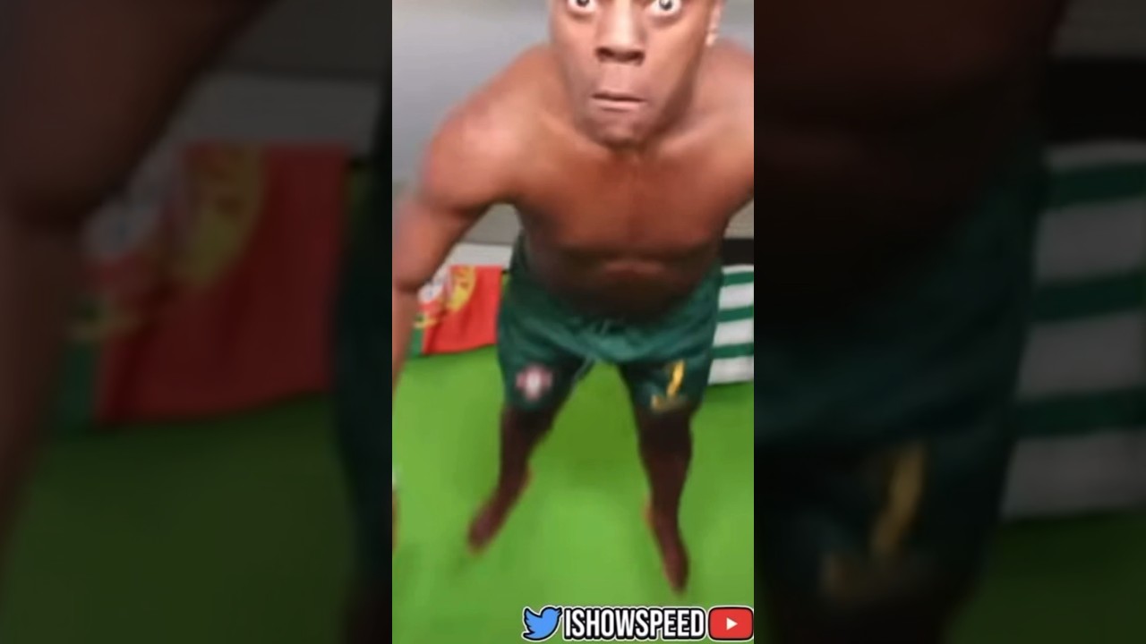 iShowSpeed Jumps into Camera after Hitting 17 Million Subs… 