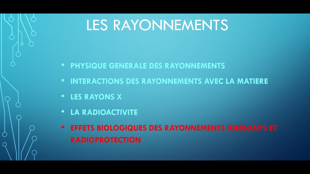 Effets Biologiques des Rayonnements