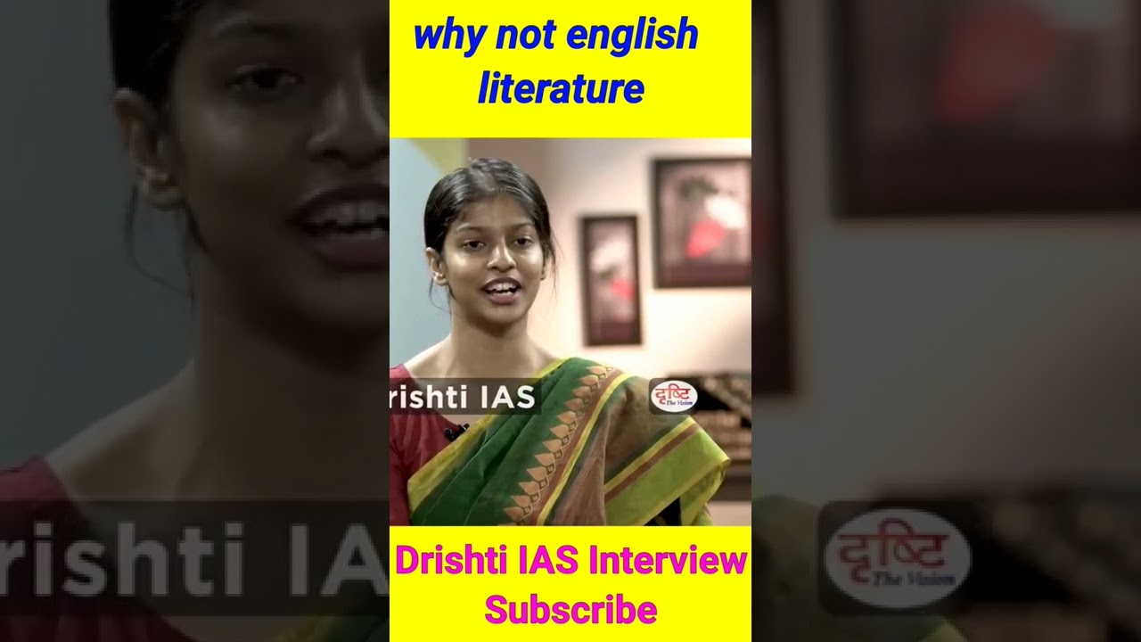Why not english literature |IAS Interview | UPSC Interview | Drishti IAS | #shorts