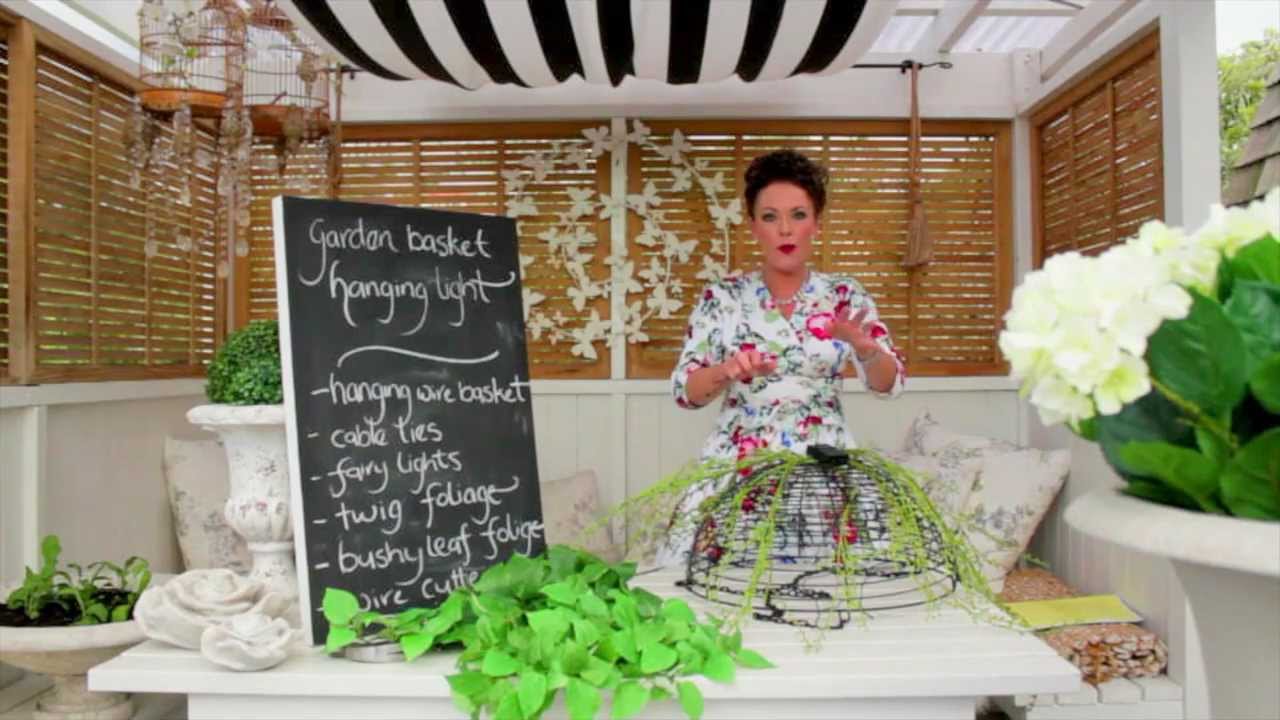 Arts and Crafts Tutorial: Garden Basket Hanging Light
