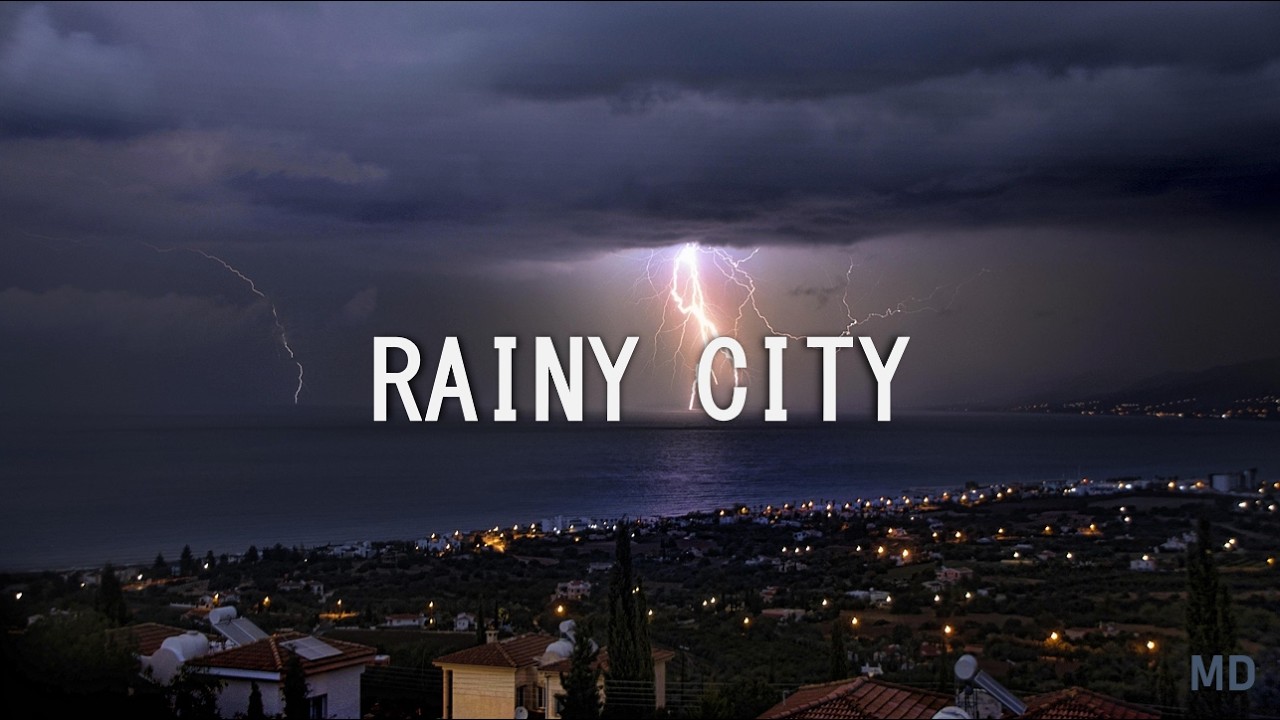 Black Screen Rainy City Ambience with Birds – 8 Hours | Focus & Relaxation