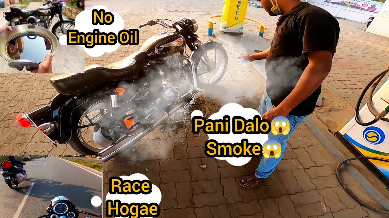 Running My Bullet Without Engine Oil 😱 For 100 km || See What Happened 😱😥