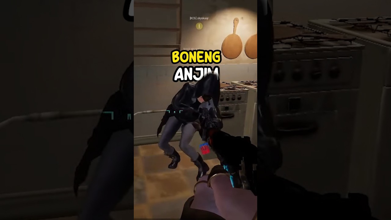 Hampir knock sama peluru angin 