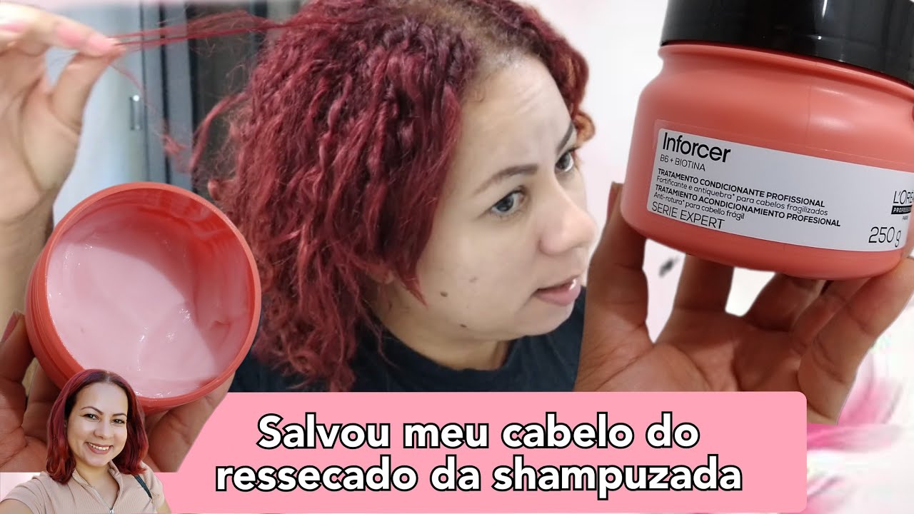 INFORCER L'Oréal cabelos fragilizadas anti queda anti quebra ROTINA CAPILAR máscara importada