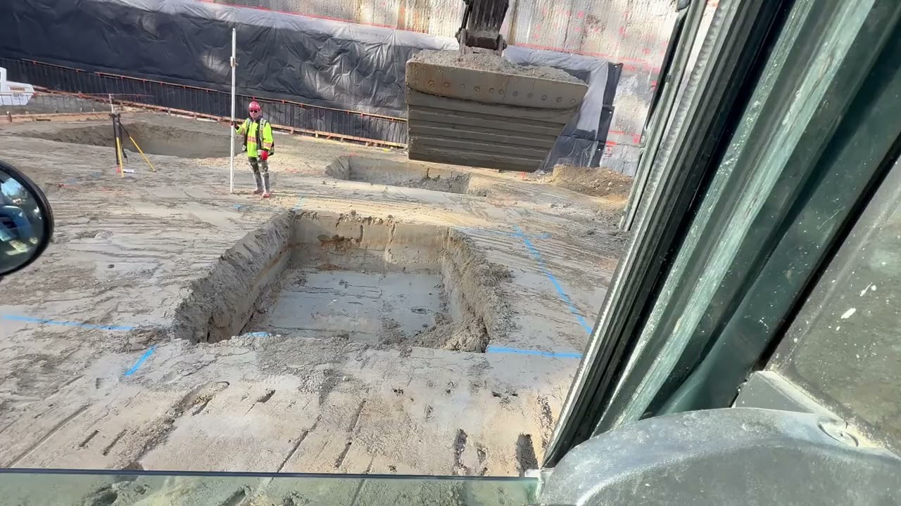 Hx350al moving dirt to make room for the next pad.. 