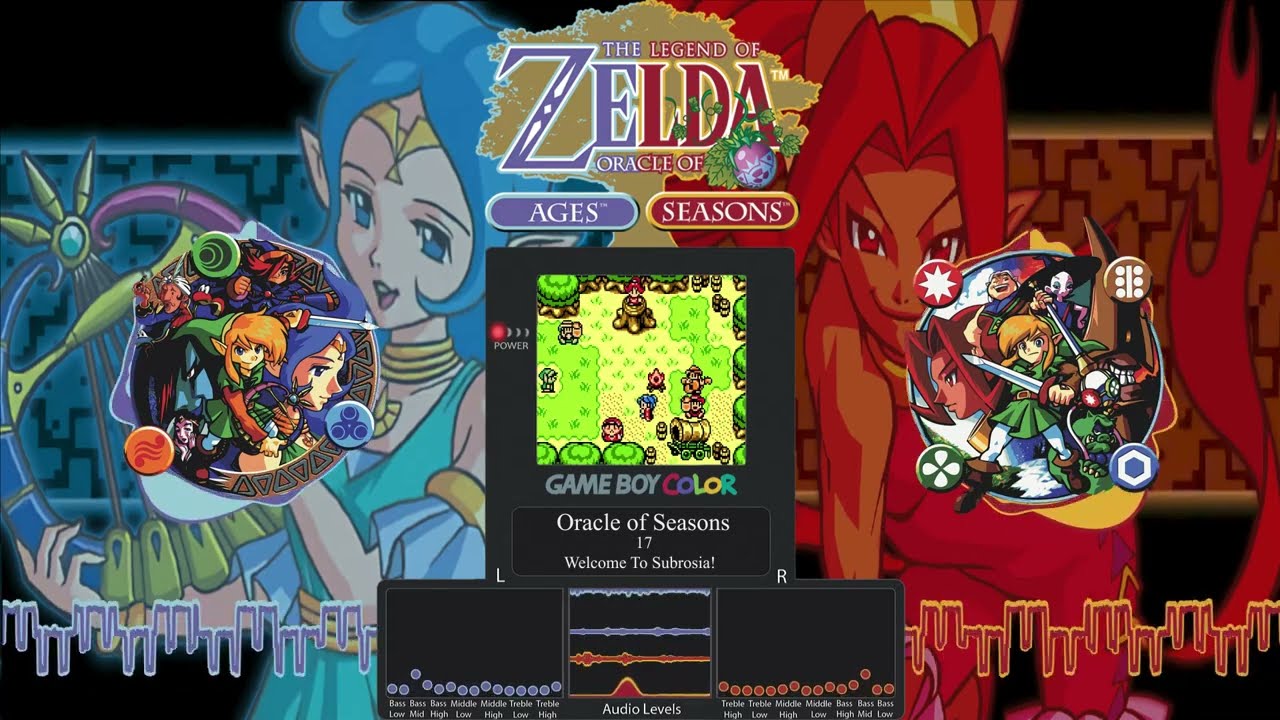 Zelda Oracle of Ages and Seasons OST Visualizer (Full Soundtrack)