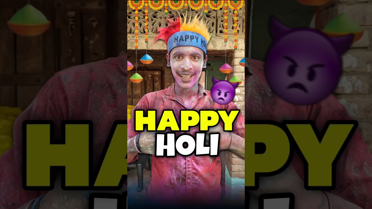 Khatarnak Wali Holi 💀😱 | Mini Vlog #shorts #minivlog #ashortaday #vlog #tranding #cats #cat #holi