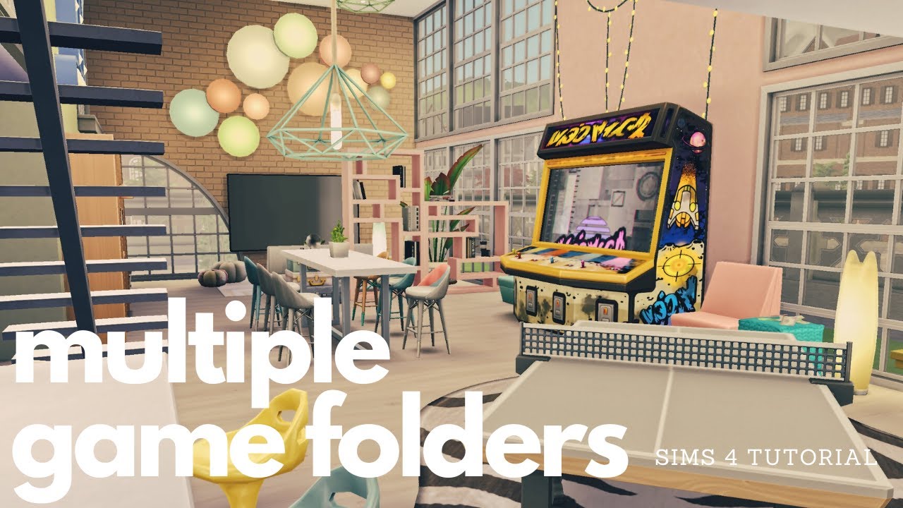 PLAYING WITH MULTIPLE GAME FOLDERS [with CC versus without CC!] | Sims 4 Tutorial