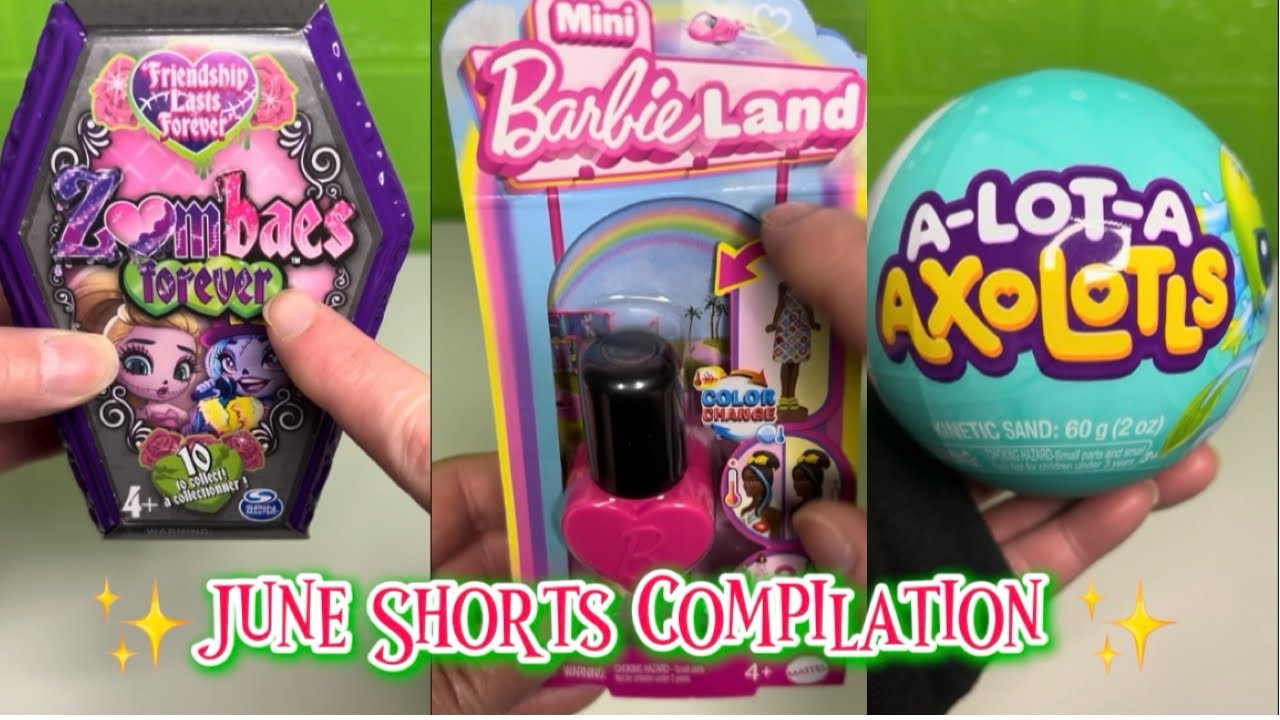June Shorts Compilation / Mini BarbieLand, Lankybox, LOL Crayola, and much more! #asmr 😍✨‼️