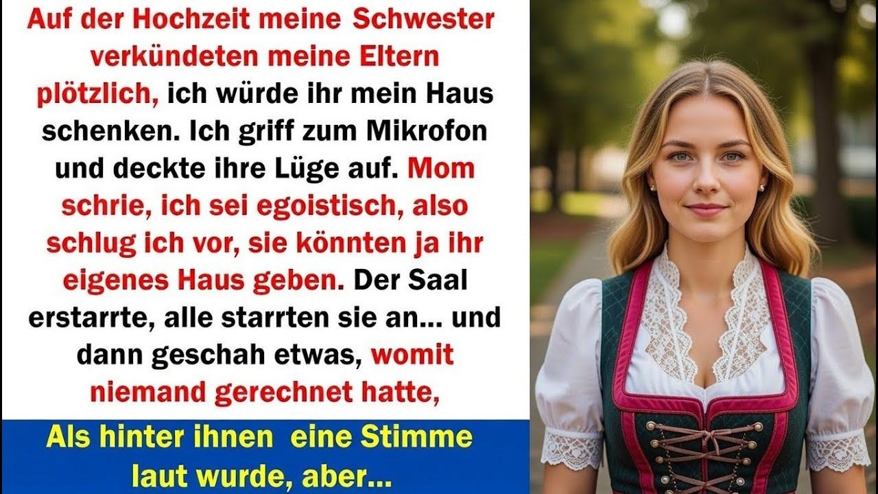 Der Moment der Wahrheit – als meine Eltern mein Haus auf der Hochzeit versprachen