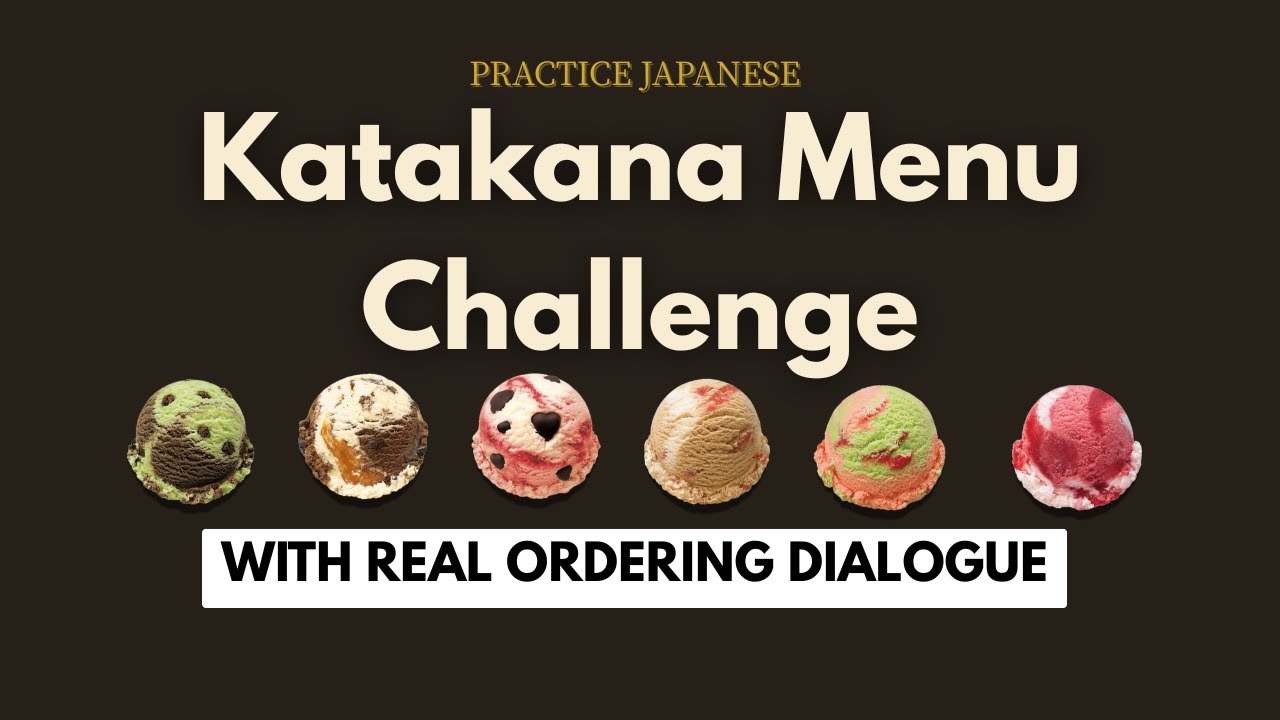 Katakana Menu Practice: Ordering at 31 Ice Cream in Japan