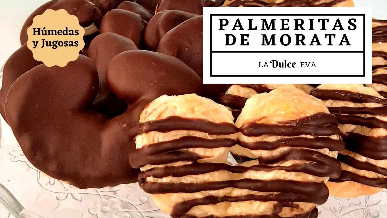 Palmeras de hojaldre con  almíbar - Con chocolate de DONUTS 