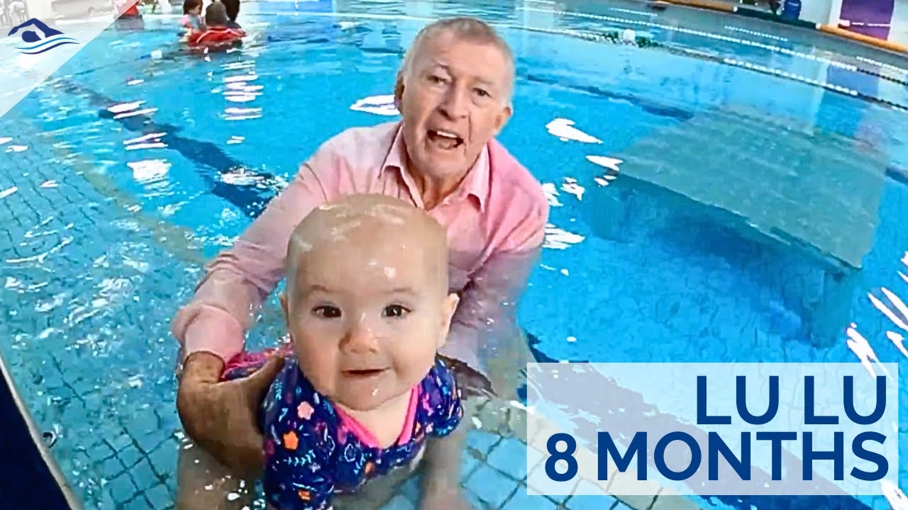 Lu Lu Swimming at 8 Months