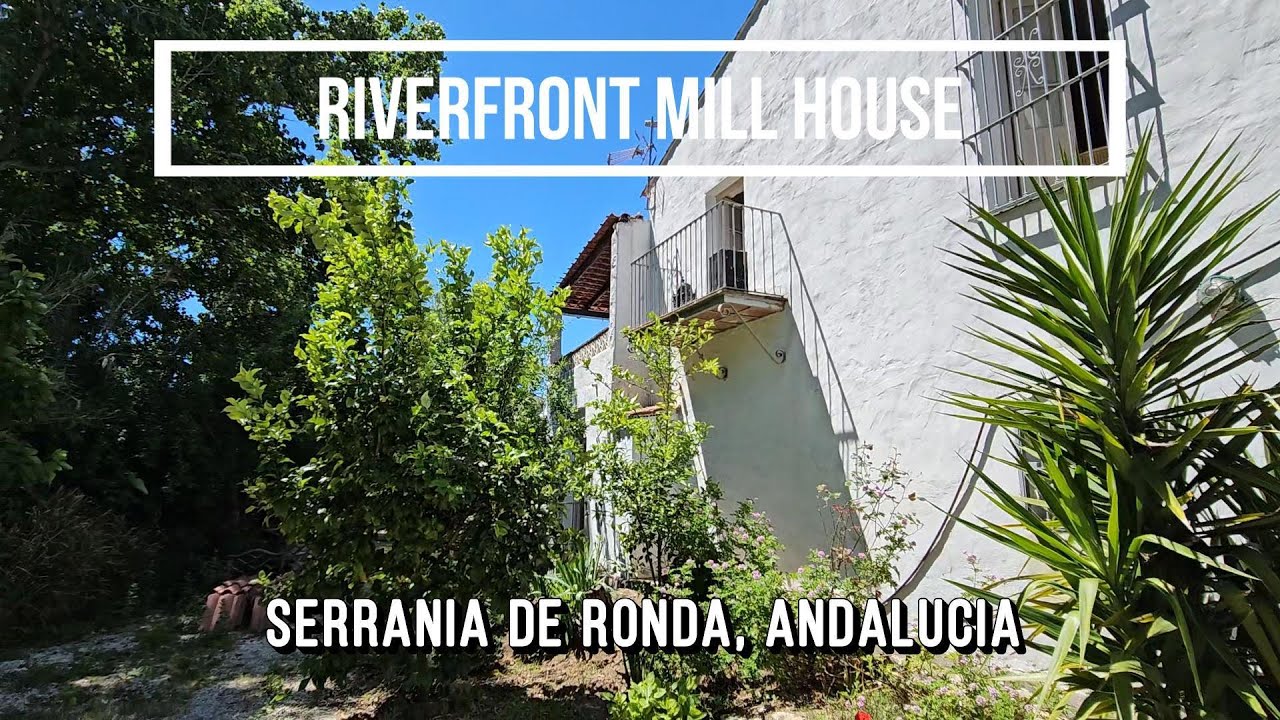 Enchanting Restored Mill with Garden and River Frontage in Andalucia 220.000 €