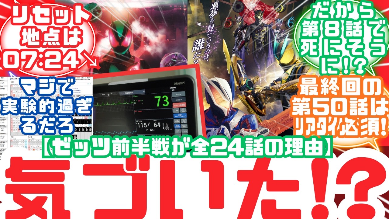 【ネタバレ注意？特撮反応集】カオスなねむちゃんママコードナンバーツー逝く!仮面ライダーゼッツ第24話へのネットの反応集&カタストロム/オルデルム【仮面ライダーゼッツ】【Case24】【総集編/考察】