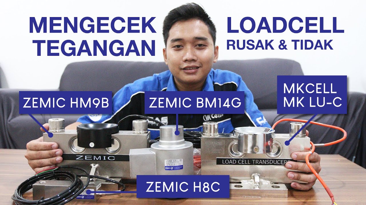 Cara Cek Tegangan Loadcell Rusak atau Bagus (Zemic H8C, MKCells MK LU-C, Zemic BM14G dan Zemic HM9B)