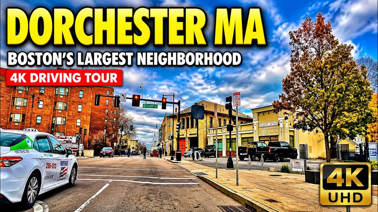 Dorchester Massachusetts | 4K Neighborhood Driving Tour - 11/29/22