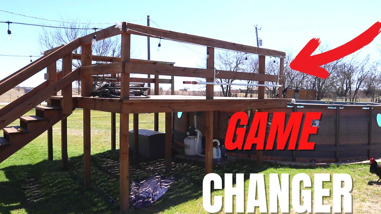DIY Above Ground Pool Deck