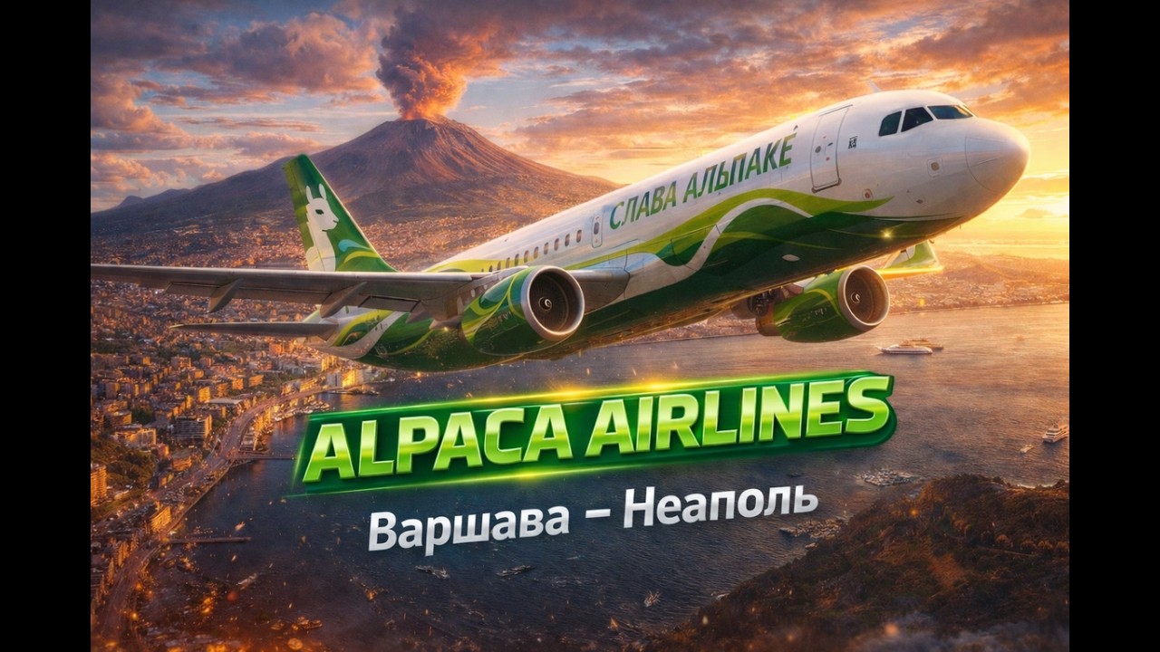Alpaca Airlines/ Варшава-Неаполь/ A320/ VATSIM