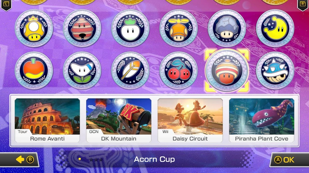 Acorn Cup - 50cc Grand Prix || Mario Kart 8 Deluxe + Booster Course Pass