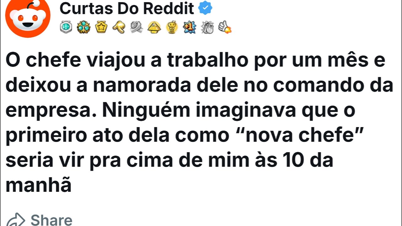 O chefe VIAJOU a trabalho por um mês e deixou a namorada dele no comando da empresa. so que...