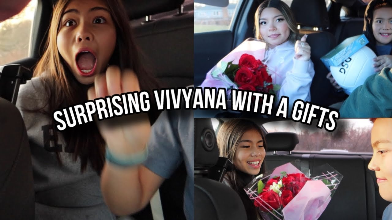 Surprising Vivyana With A Gift For Making The Volleyball Team *She Was So Happy*