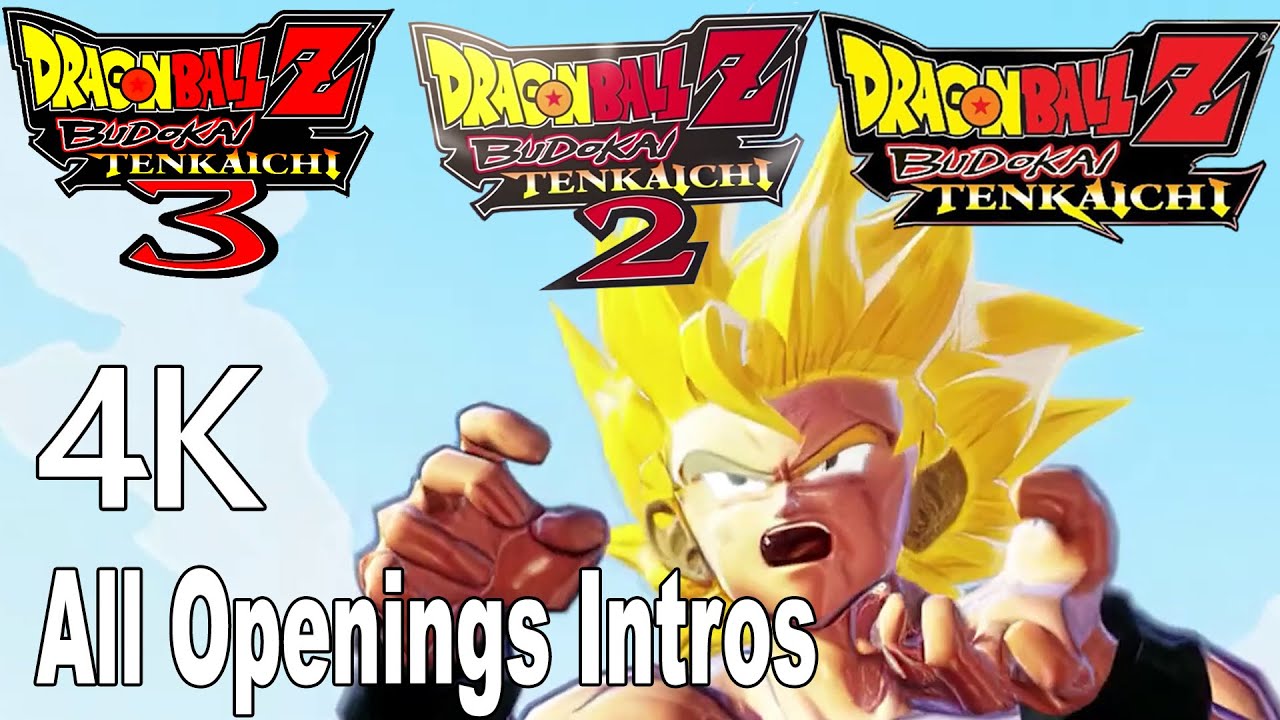 Dragon Ball Z: Budokai Tenkaichi All Openings Intros 4K