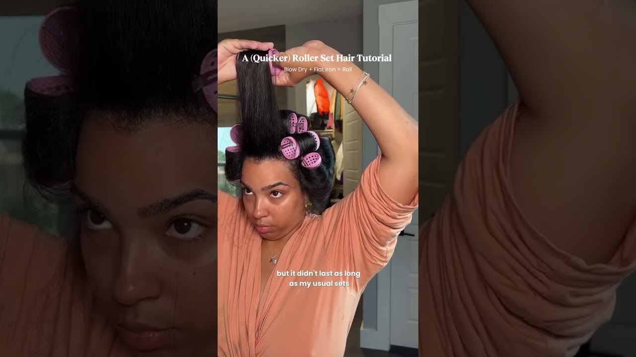 A (Quicker) Roller Set Hair Tutorial