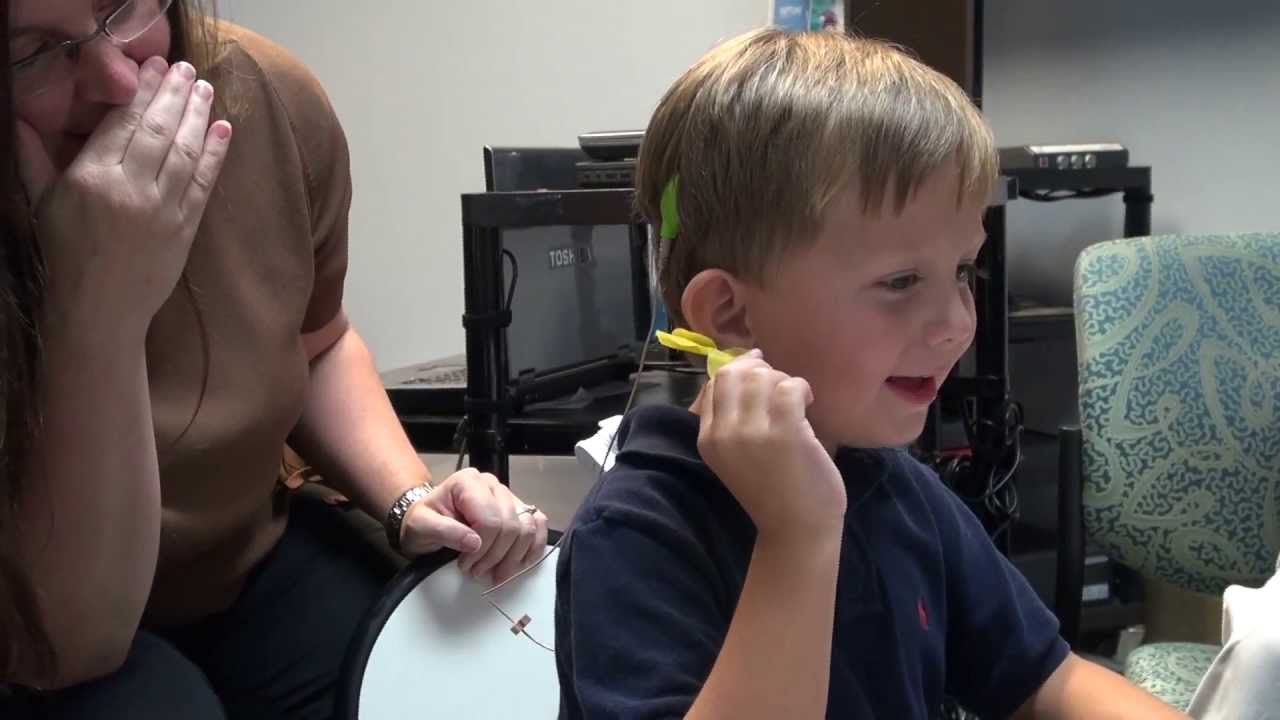 Turning on Nick's Cochlear Implant: Nemours Children's Clinic Jacksonville