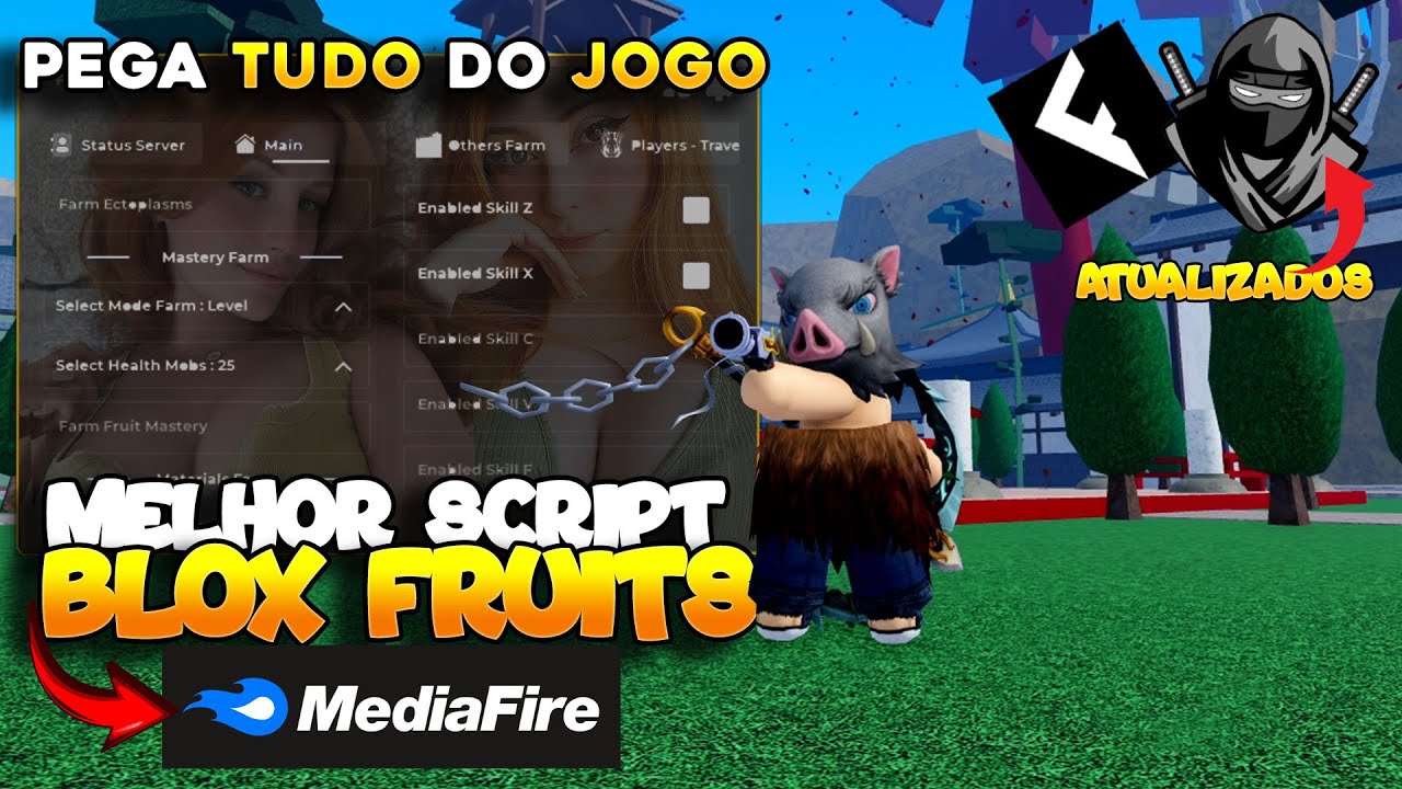 SAIU AGORA!!💥 NOVO SCRIPT BLOX FRUITS PARA CELULAR NOVAS FUNÇÕES AUTO FARM - (MOBILE e PC)