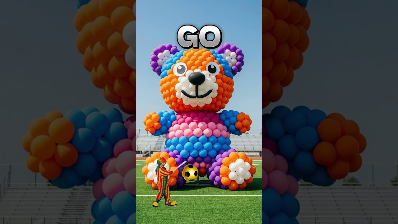 The mascot vibrato assistant bear placed on the football field is popular, co-produced, and creative