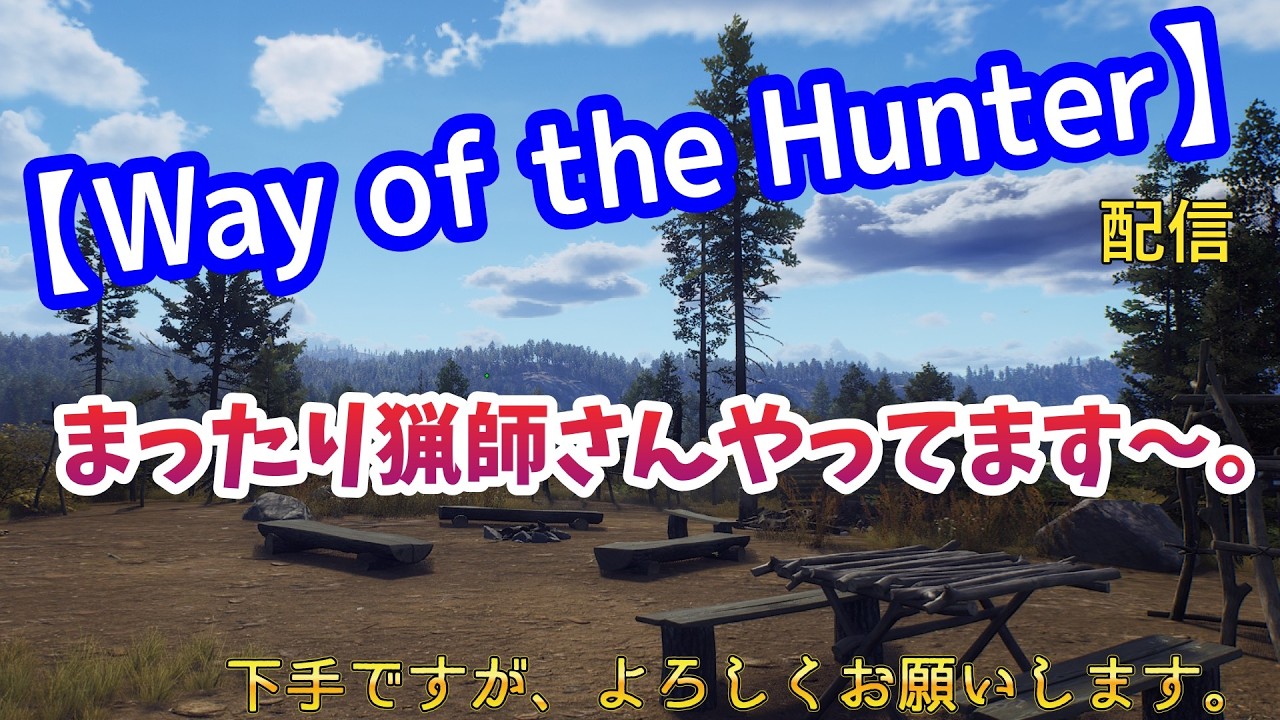 【Way of the Hunter】　配信。まったりやっていく～。本日もよろしくお願いします。