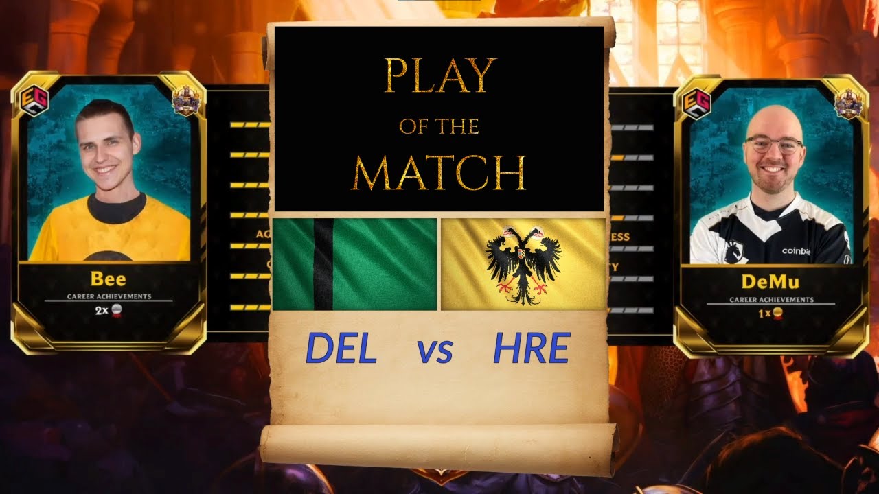 How HRE beats DEL in AoE4 | DeMu vs Bee | 2023 EGC Finals | Play of the Match