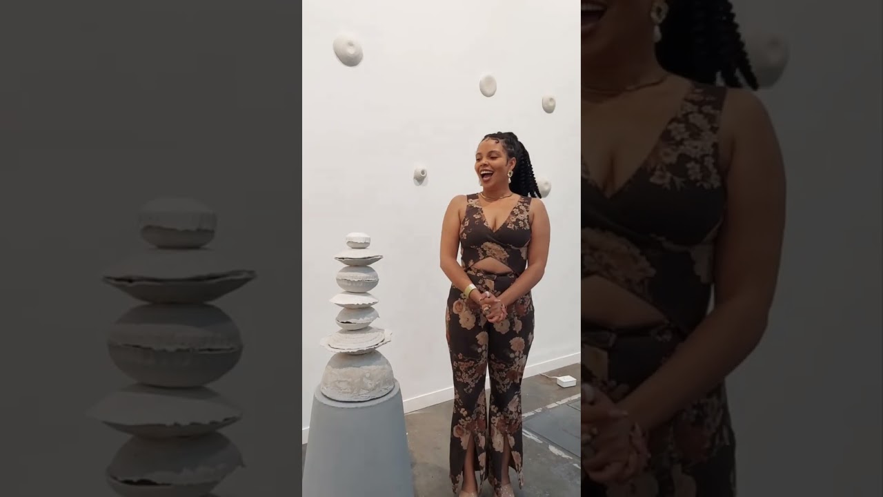 60 seconds with: artist Kim Karabo at #fnbartjoburg #ceramicart #artistinterview